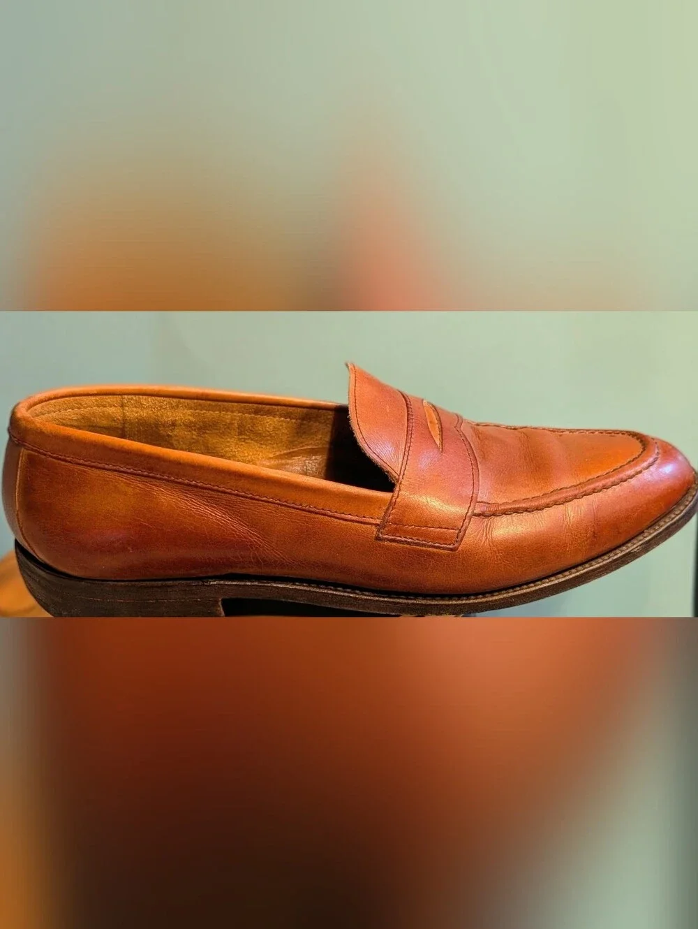 Vintage Cole Haun Benchmade In England Classic Leather Penny Loafers Men 10.5-11